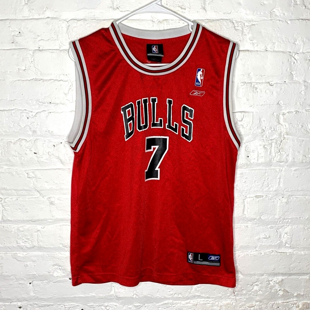 Vintage Ben Gordon Chicago Bulls Jersey Reebok Basketball NBA Youth Large 14-16